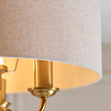 Vintage Brass & Natural Linen