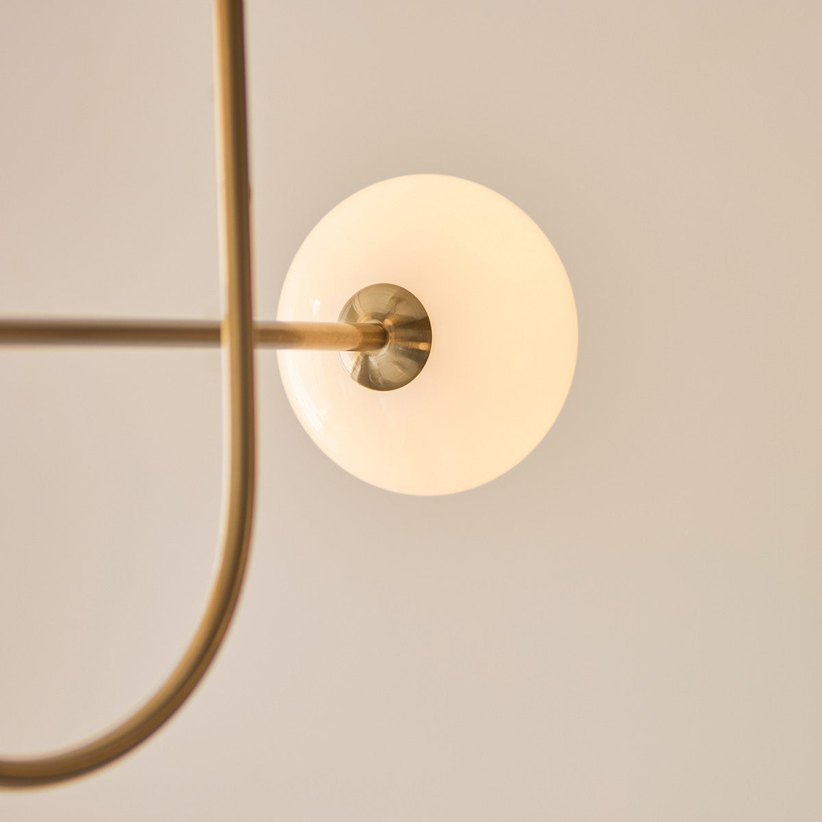 Oldwick 5 Light Mid Century Style Pendant Light with Opal Glass