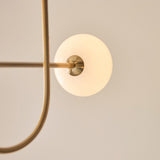 Oldwick 5 Light Mid Century Style Pendant Light with Opal Glass