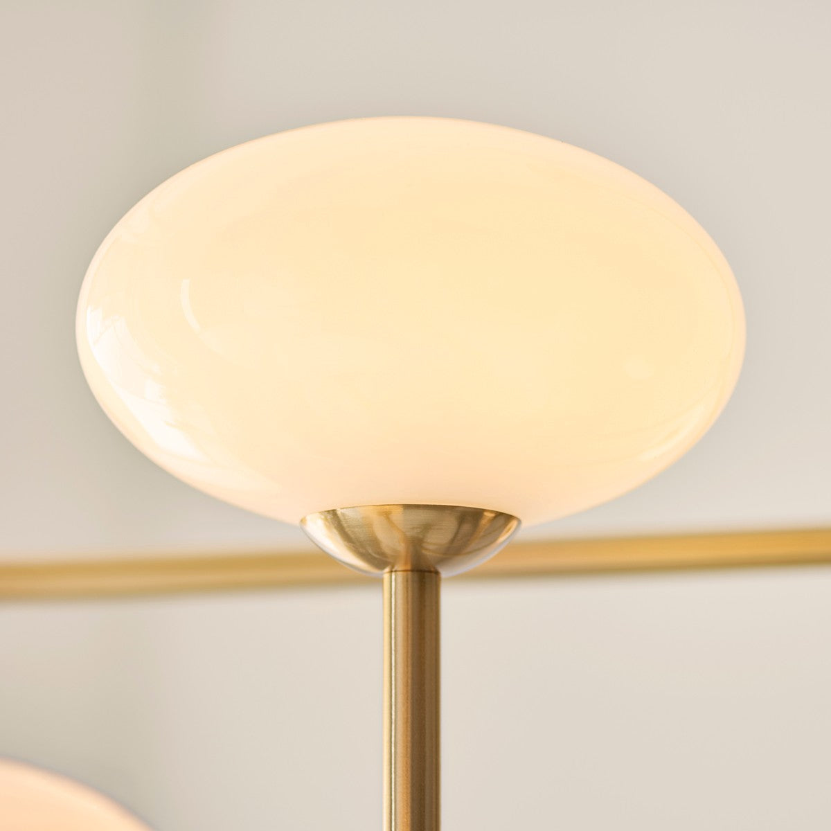 Oldwick 5 Light Mid Century Style Pendant Light with Opal Glass