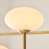 Oldwick 5 Light Mid Century Style Pendant Light with Opal Glass