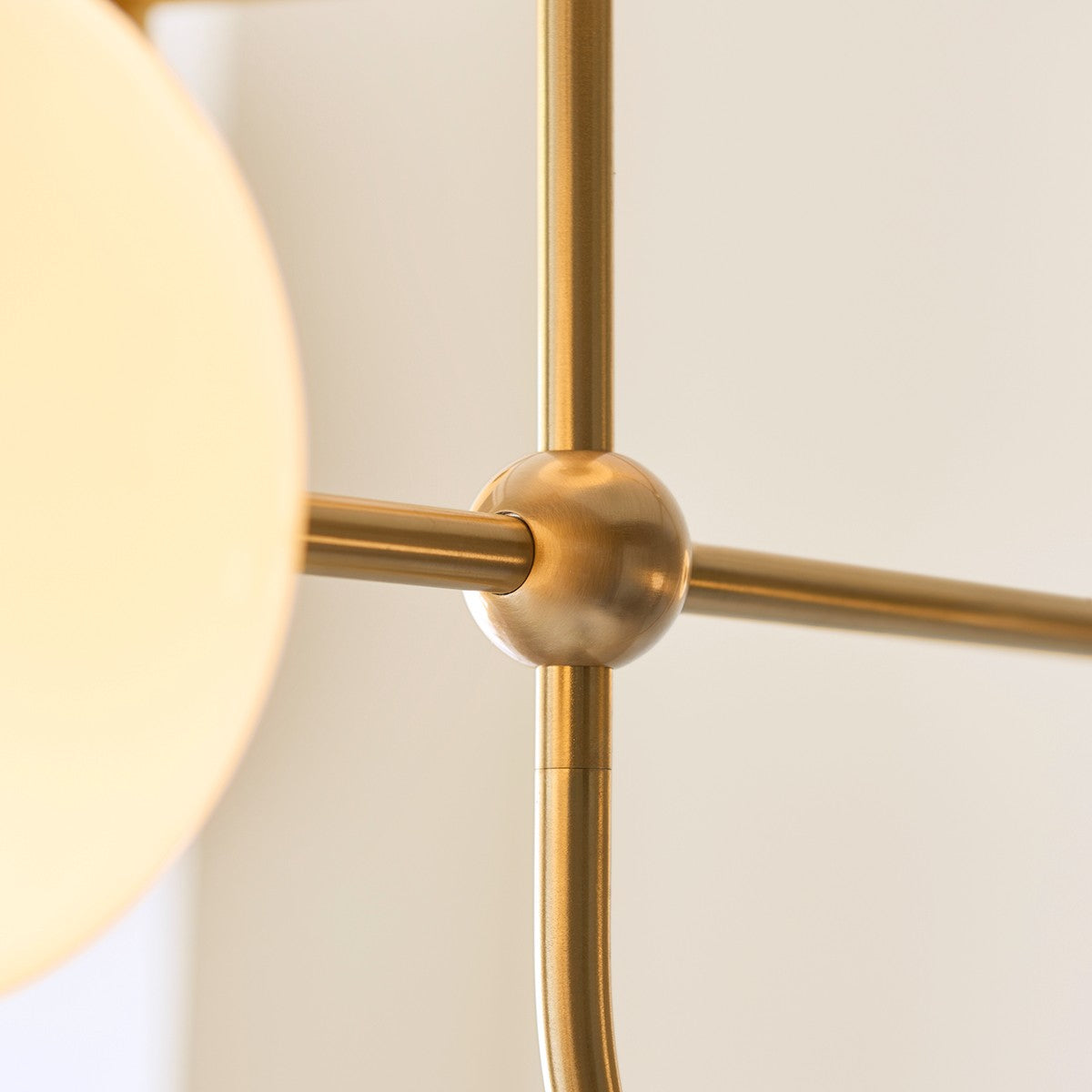 Oldwick 5 Light Mid Century Style Pendant Light with Opal Glass