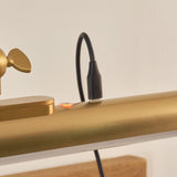 Kesa Battery Operated Picture Light in Warm Brass Finish