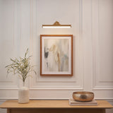 Cerali Rechargeable Picture Light with Warm Brass Finish