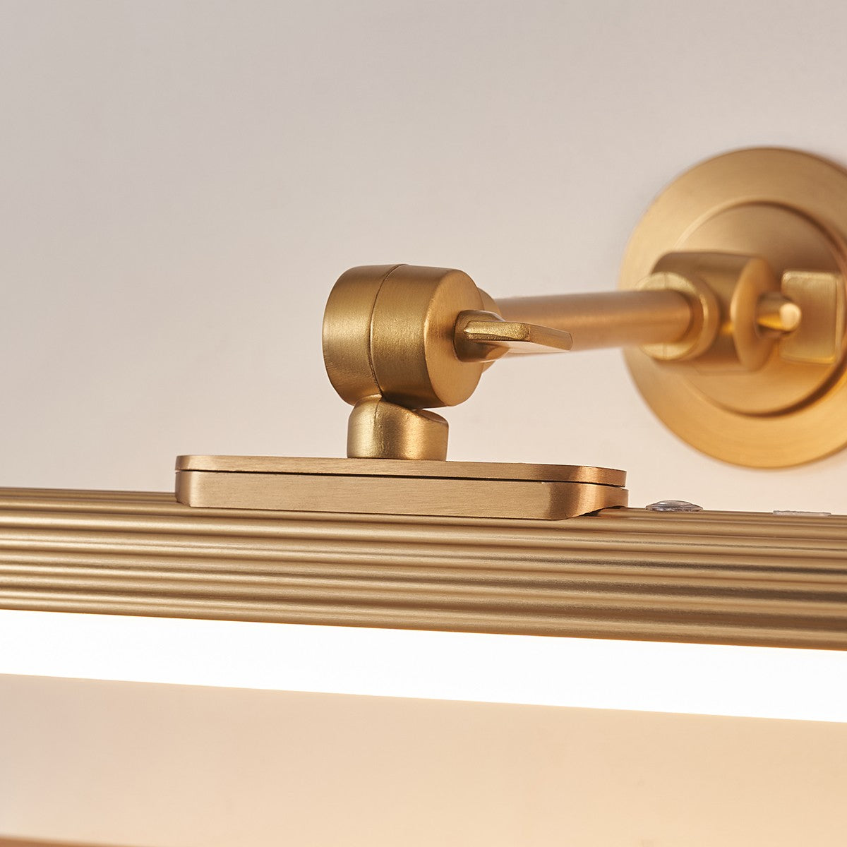 Cerali Rechargeable Picture Light with Warm Brass Finish
