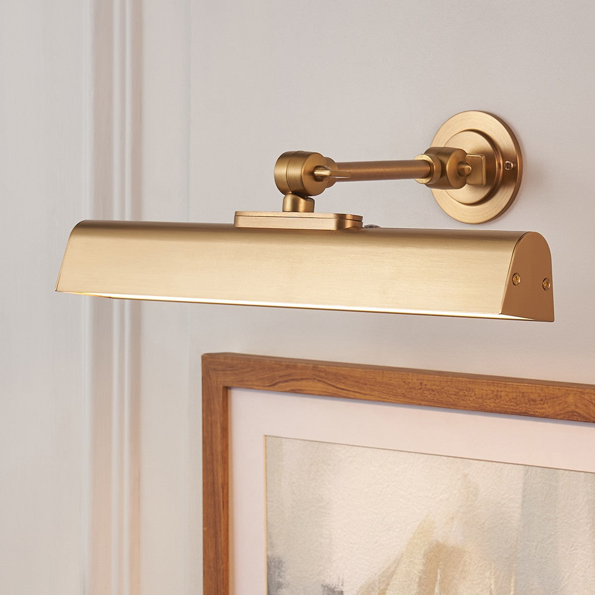 Dalen Rechargeable Picture Light in Warm Brass