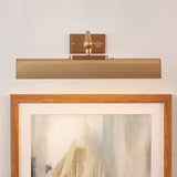 Loras Wall Picture Light with Battery Operation in Warm Brass