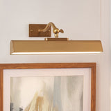 Loras Wall Picture Light with Battery Operation in Warm Brass