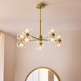 Rosetto 10 Light Contemporary Ceiling Light with Clear Glass