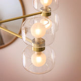 Rosetto 10 Light Contemporary Ceiling Light with Clear Glass