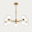 Rosetto 10 Light Contemporary Ceiling Light with Clear Glass