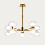 Rosetto 10 Light Contemporary Ceiling Light with Clear Glass