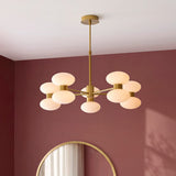 Rosetto 10 Light Contemporary Ceiling Light with Opal Glass
