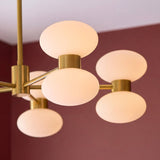 Rosetto 10 Light Contemporary Ceiling Light with Opal Glass