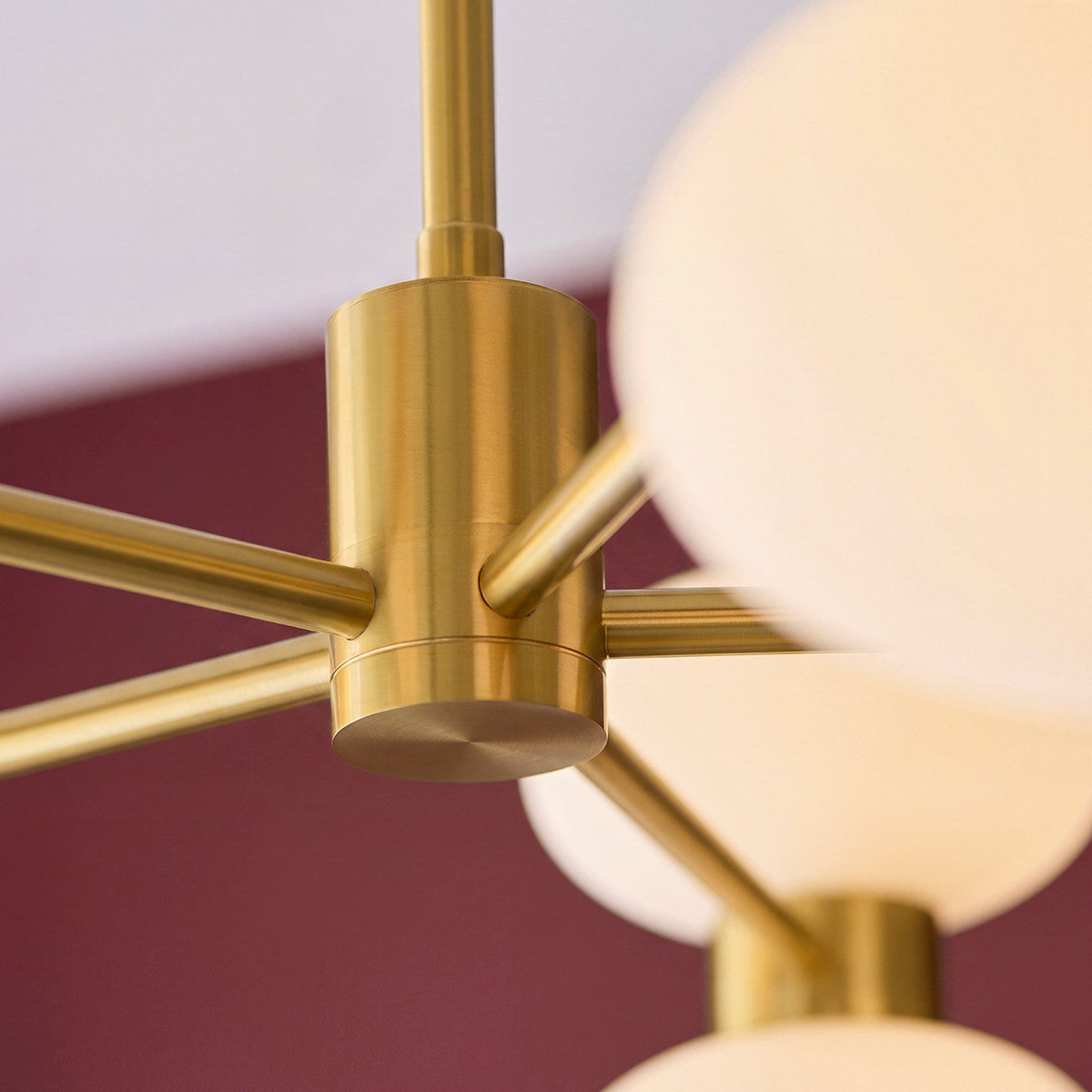 Rosetto 10 Light Contemporary Ceiling Light with Opal Glass