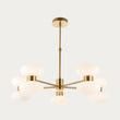 Rosetto 10 Light Contemporary Ceiling Light with Opal Glass