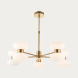 Rosetto 10 Light Contemporary Ceiling Light with Opal Glass