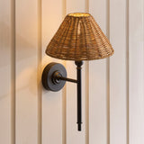 Matt Black & Dark Rattan