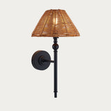 Matt Black & Dark Rattan