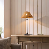 Matt Black & Dark Rattan
