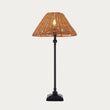 Matt Black & Dark Rattan
