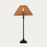Matt Black & Dark Rattan