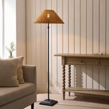 Matt Black & Dark Rattan