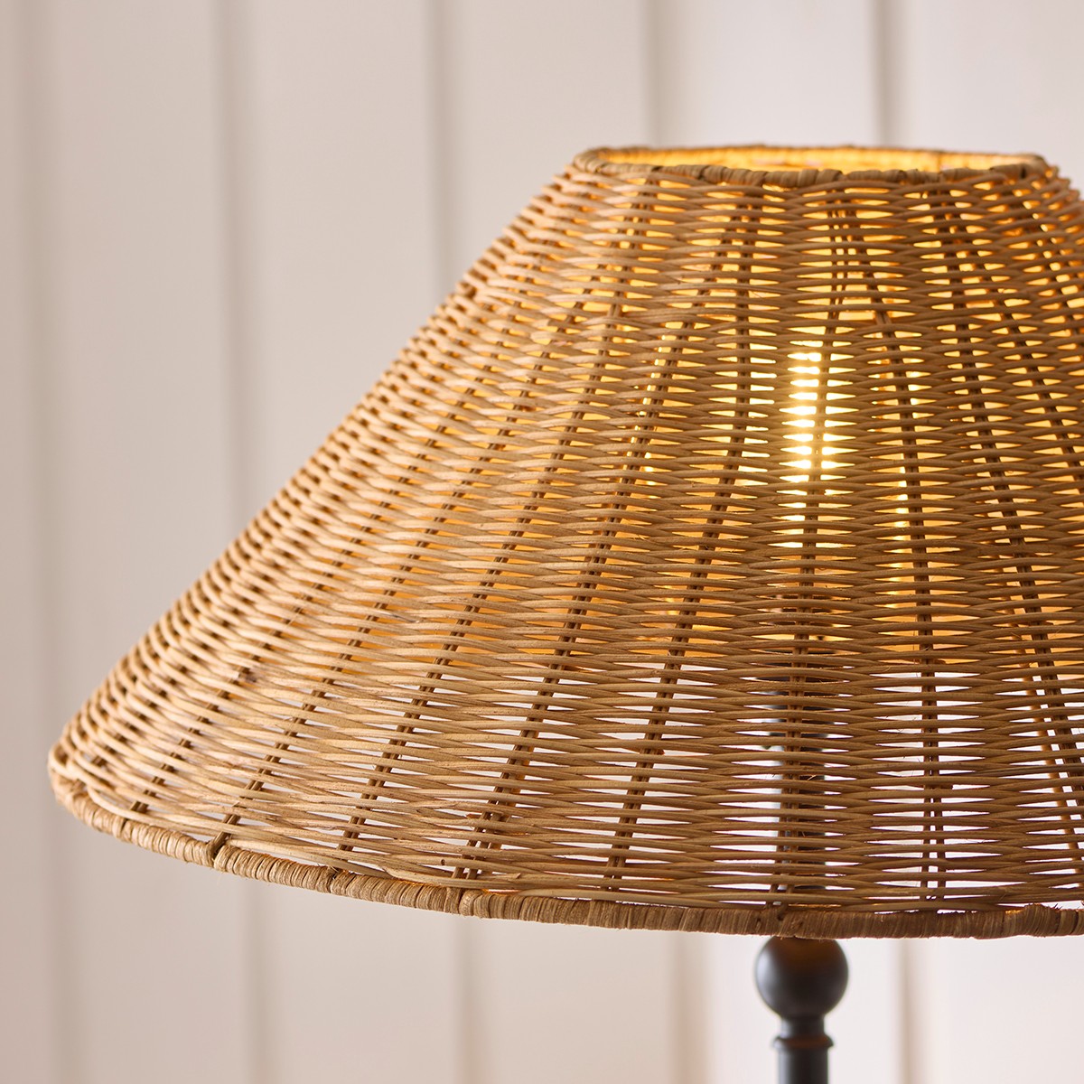 Matt Black & Dark Rattan