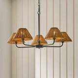 Matt Black & Dark Rattan