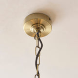 Antique Brass Plate & Dark Rattan