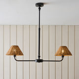 Matt Black & Dark Rattan