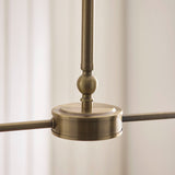 Antique Brass Plate & Dark Rattan