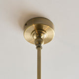 Antique Brass Plate & Dark Rattan
