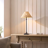 Matt Black & Natural Rattan