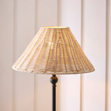 Matt Black & Natural Rattan