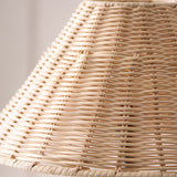 Matt Black & Natural Rattan