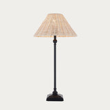 Matt Black & Natural Rattan