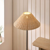 Matt Black & Natural Rattan
