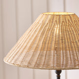 Matt Black & Natural Rattan