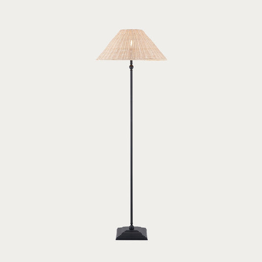 Matt Black & Natural Rattan