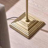 Antique Brass Plate & Natural Rattan