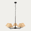 Matt Black & Natural Rattan