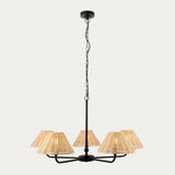 Matt Black & Natural Rattan