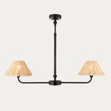 Matt Black & Natural Rattan
