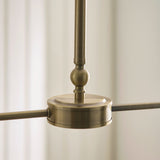 Antique Brass Plate & Natural Rattan