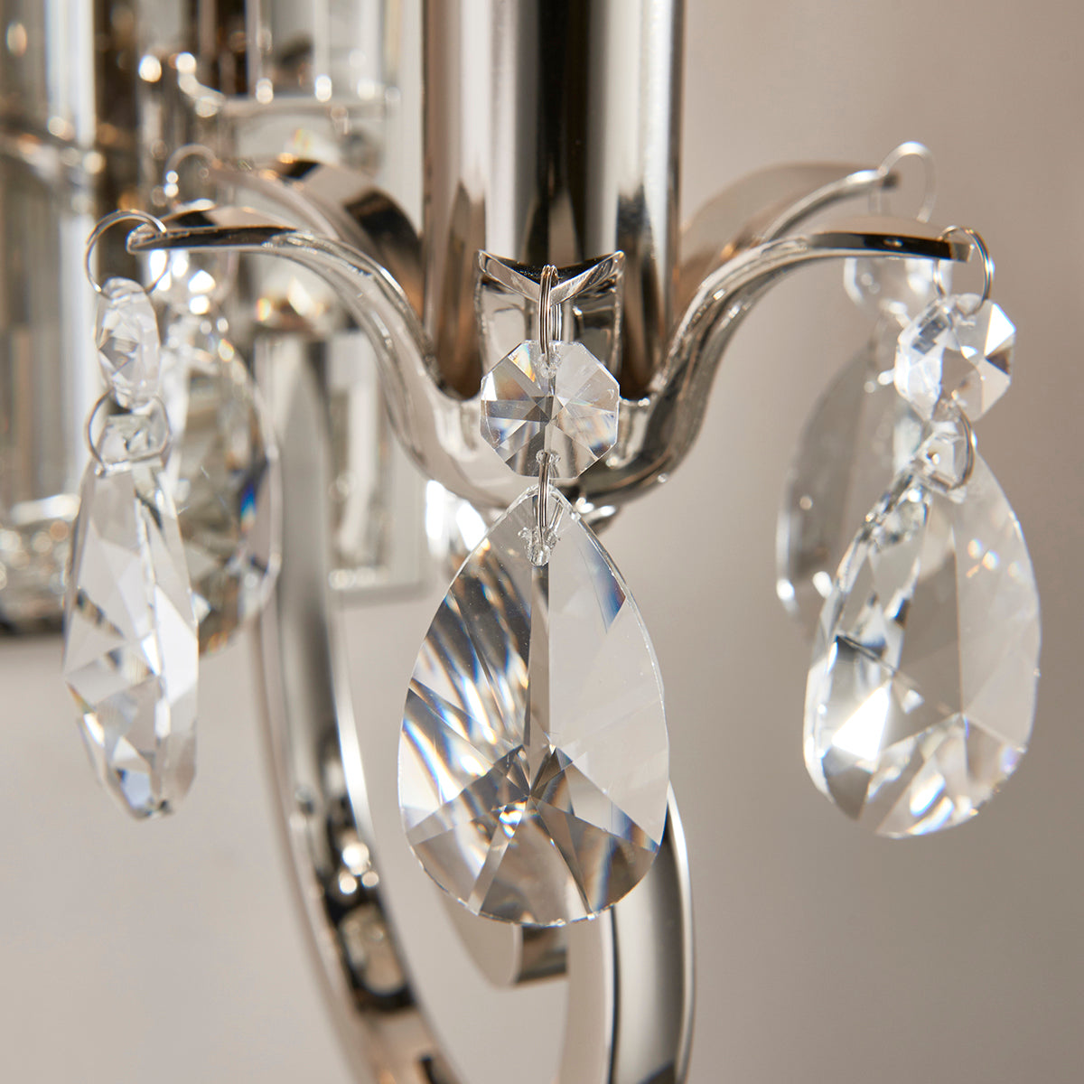 Polished nickel with Chocolate shade