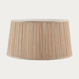 Beige fabric and gloss white 18 Inch