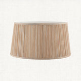 Beige fabric and gloss white 18 Inch