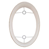 Beige fabric and gloss white 18 Inch