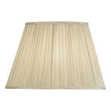 Beige fabric and gloss white 16.5 Inch